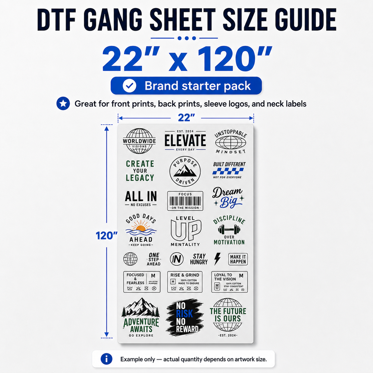 Custom DTF Gang Sheets