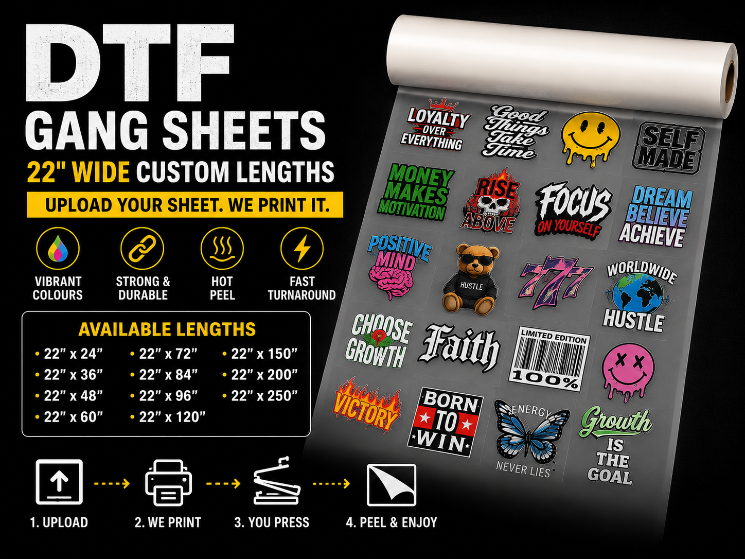 22 inch dtf gang sheets order online