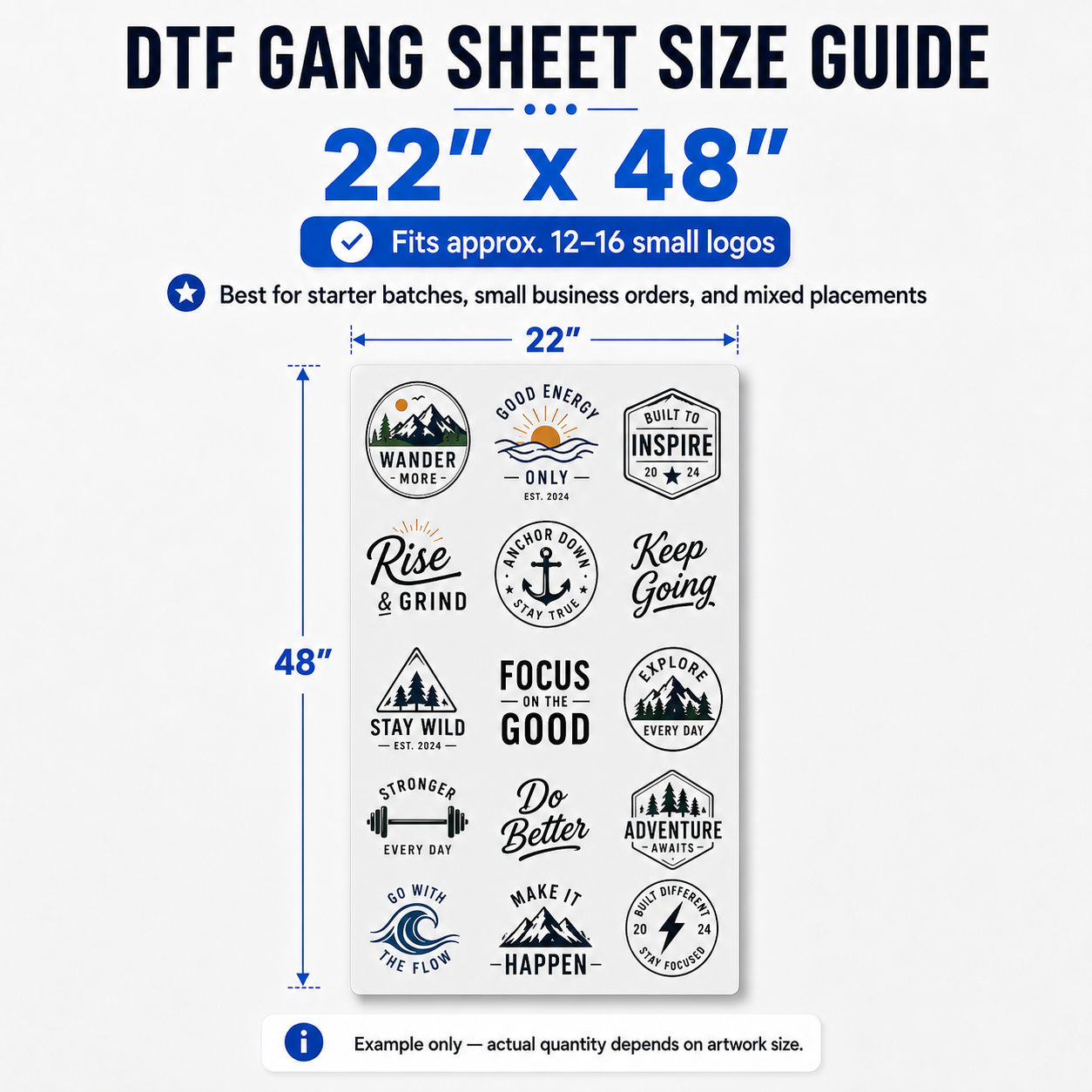 Custom DTF Gang Sheets
