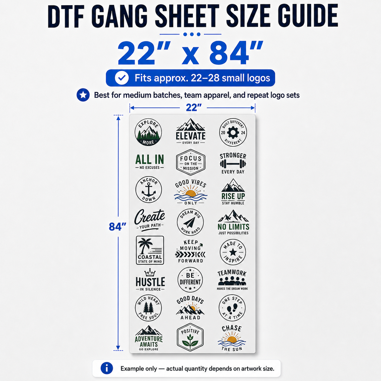 Custom DTF Gang Sheets