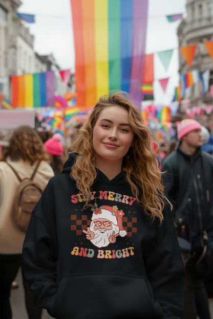 Stay Merry and Bright Christmas Hoodie