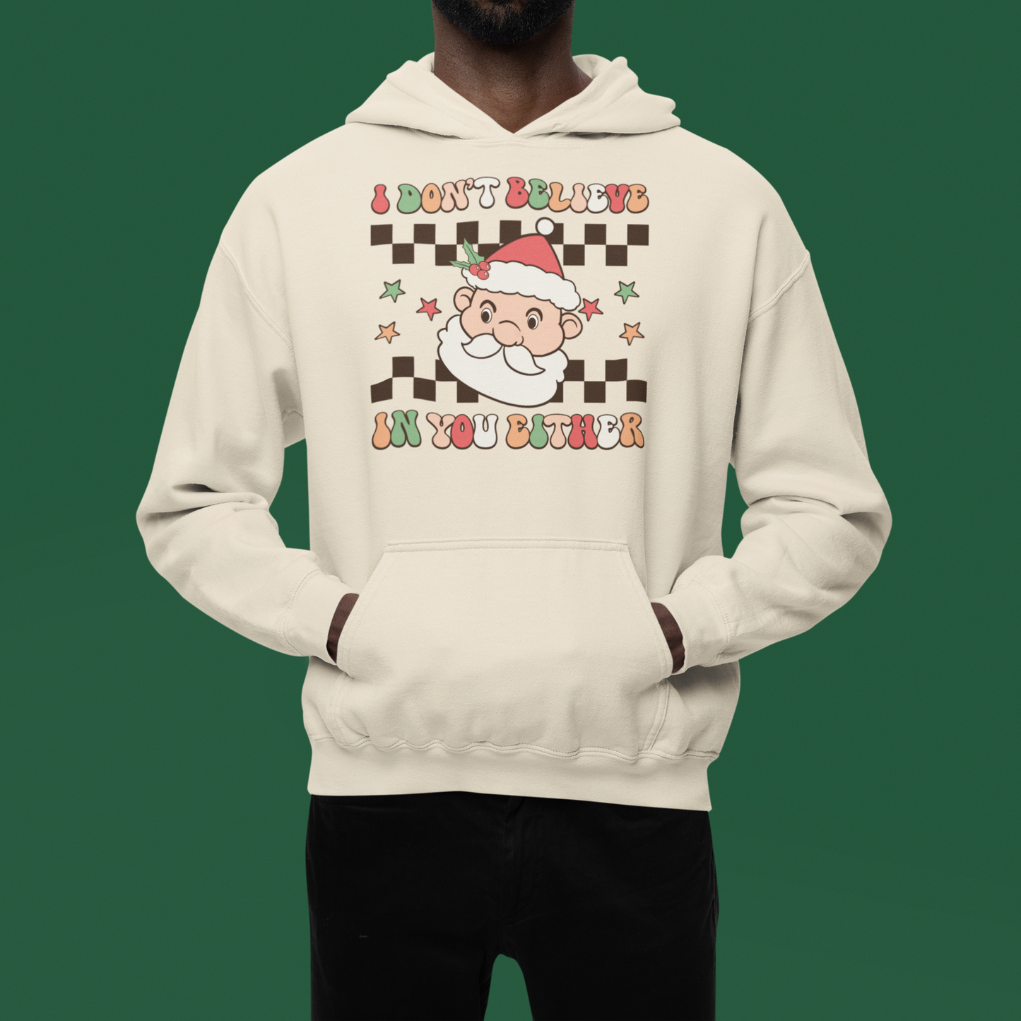 I Don't Believe in you Either Christmas Hoodie