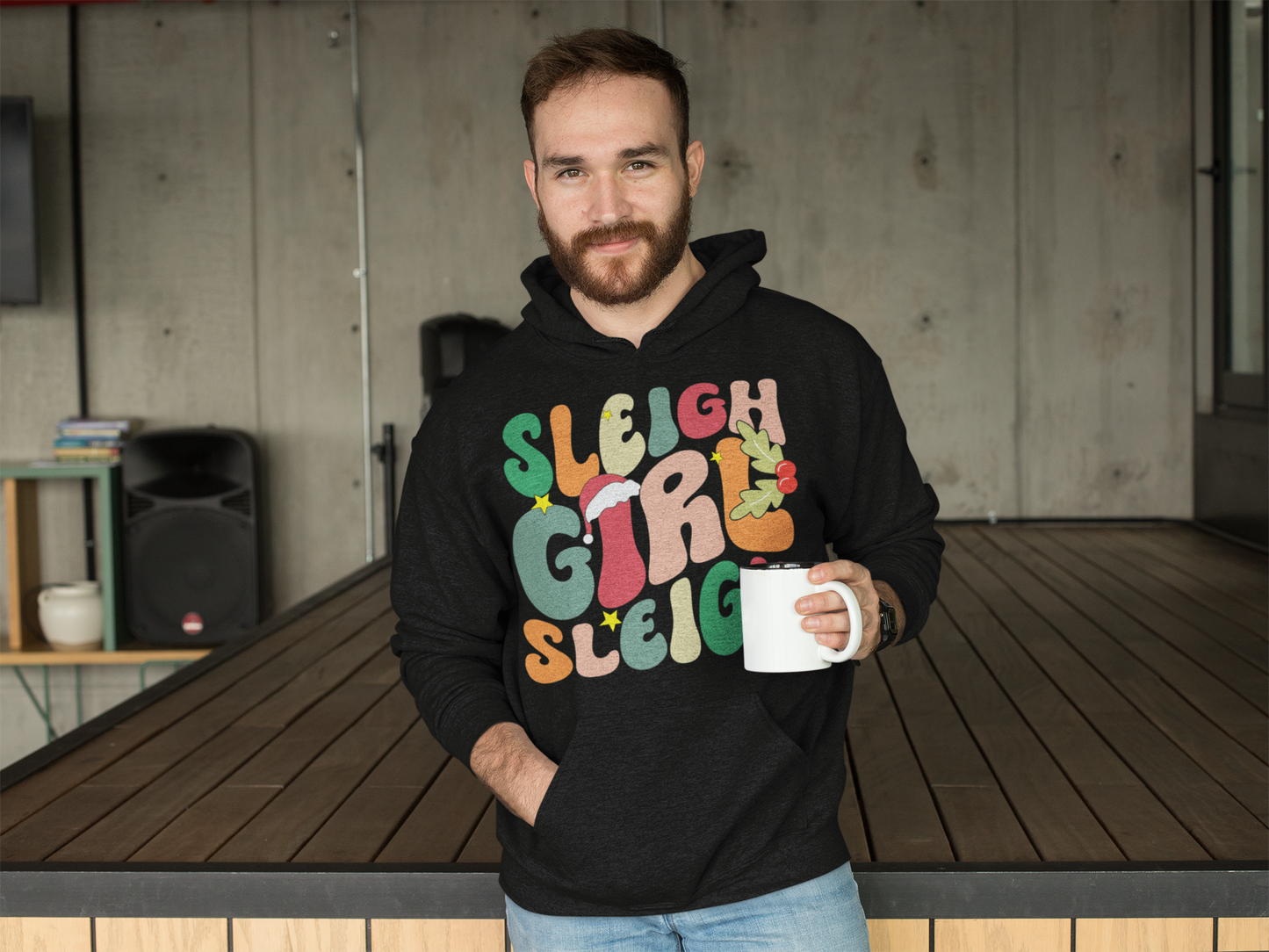 Sleigh Girl Sleigh Christmas Hoodie