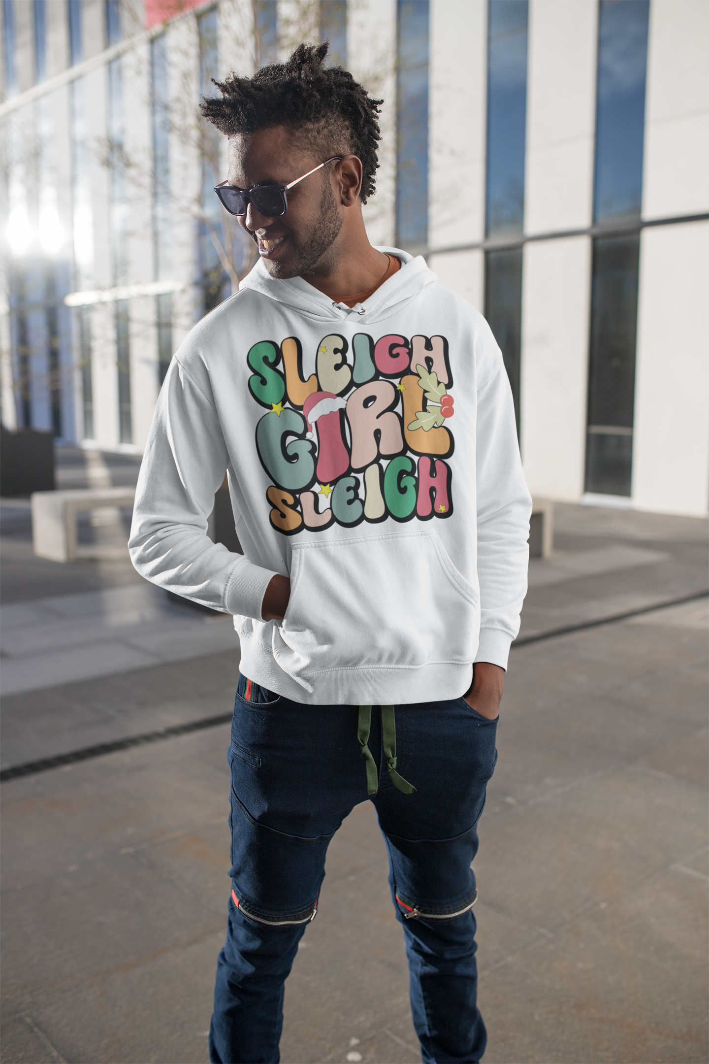 Sleigh Girl Sleigh Christmas Hoodie