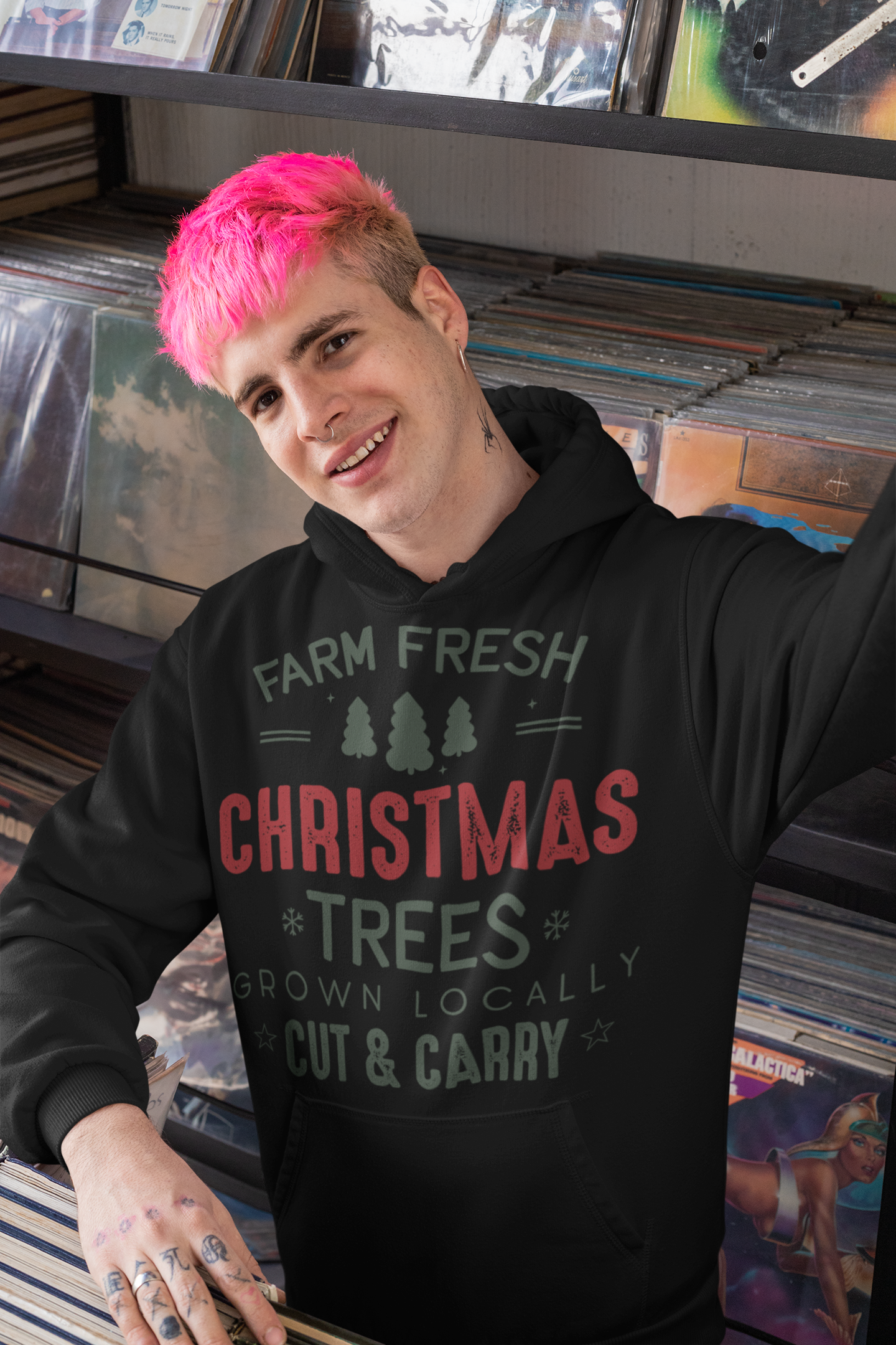 Farm Fresh Christmas Trees Hoodie