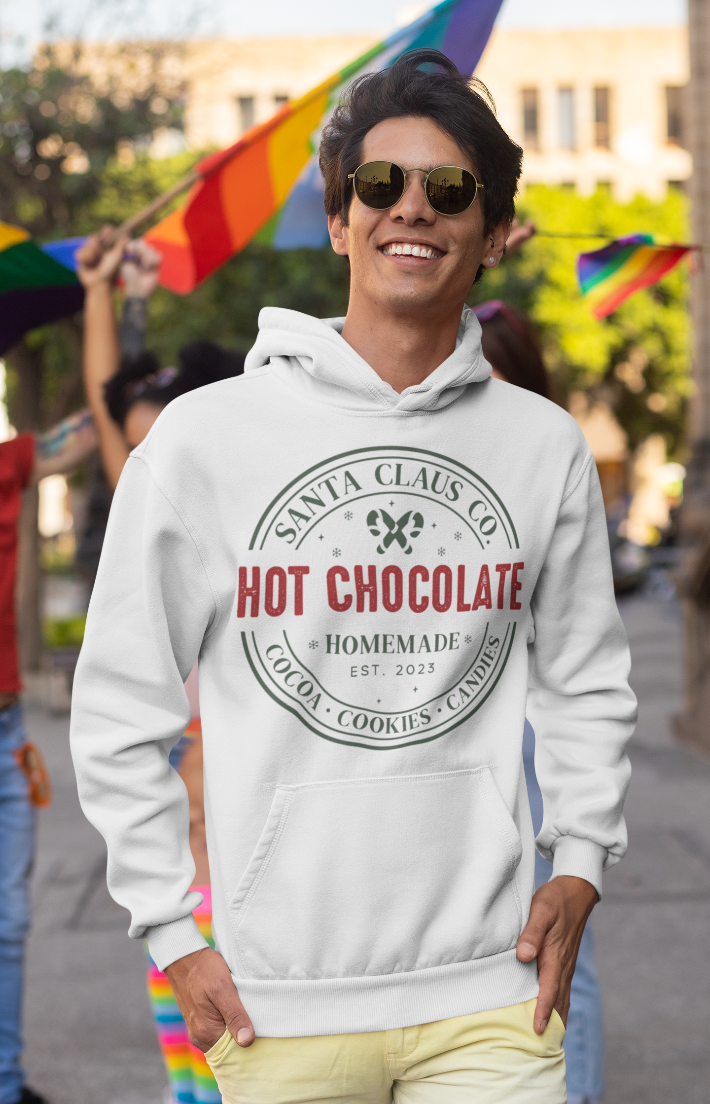 Hot Chocolate Homemade Christmas Hoodie