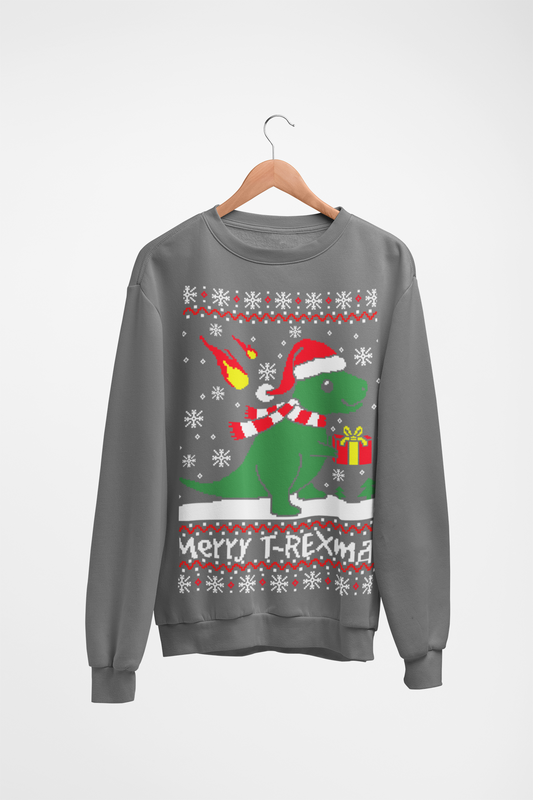 Merry T-Rexmas Crewneck Sweater