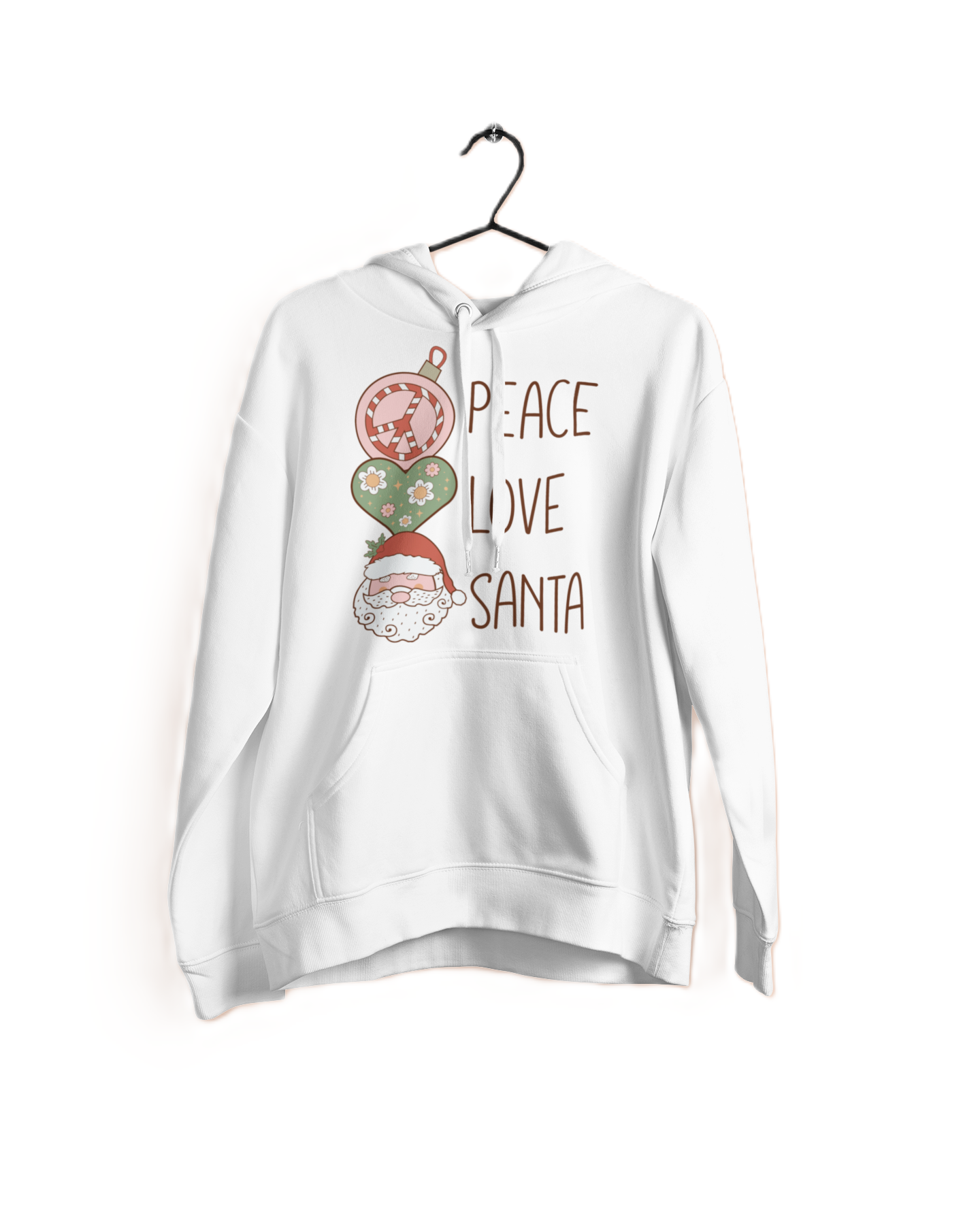 Peace Love Santa Christmas Hoodie