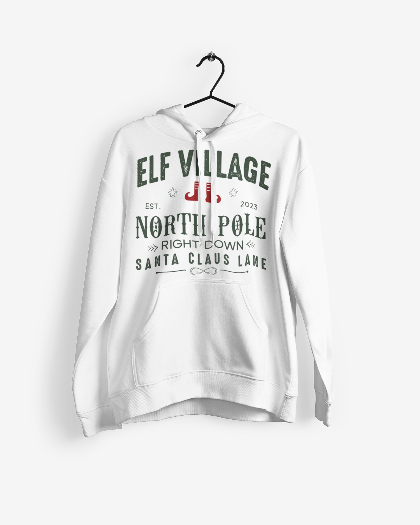 Elf Village Christmas Hoodie