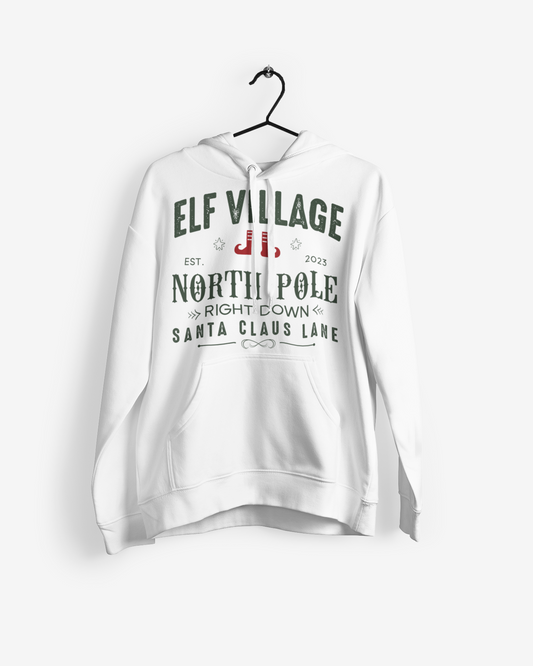 Elf Village Christmas Hoodie