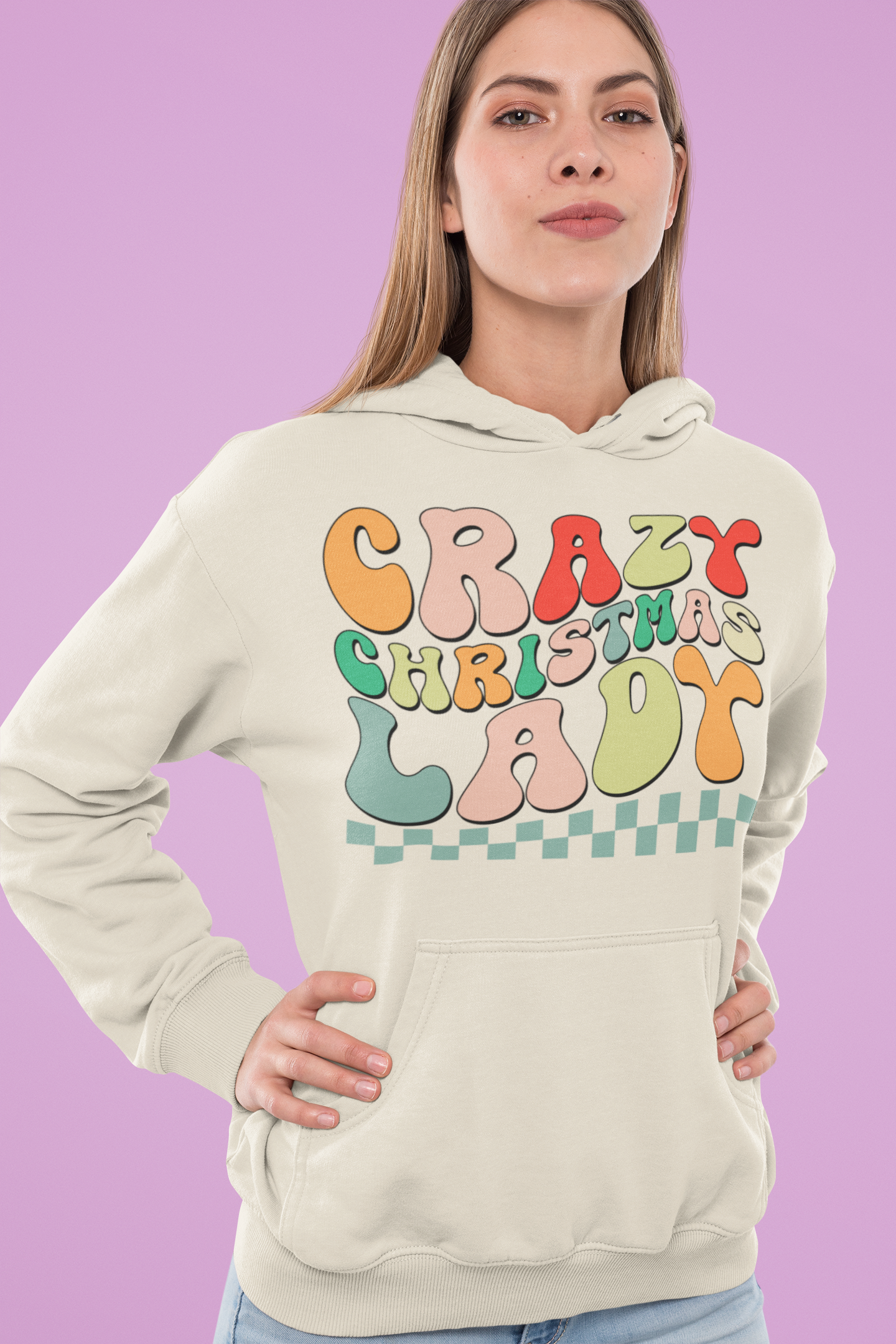 Crazy Christmas Lady Hoodie