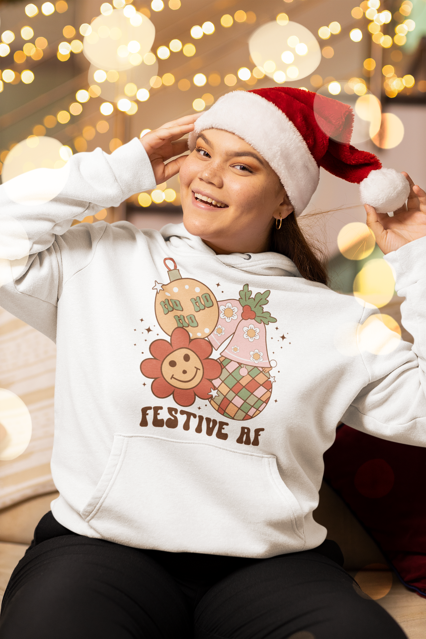 Festive AF Christmas Hoodie