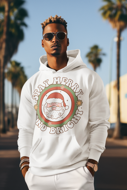 Stay Merry and Bright Christmas Hoodie