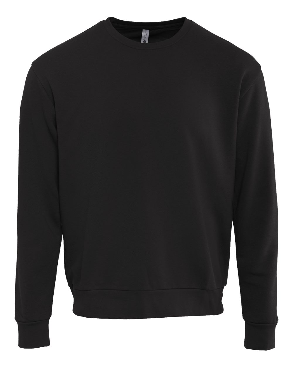 Next Level 9003 Unisex Santa Barbara Crewneck Sweatshirt in Black