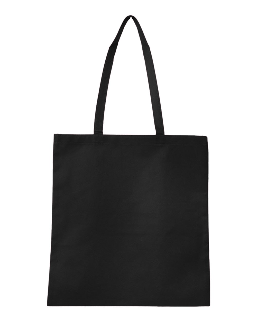 Q-Tees Q126300 Non-Woven Tote Bag in Black
