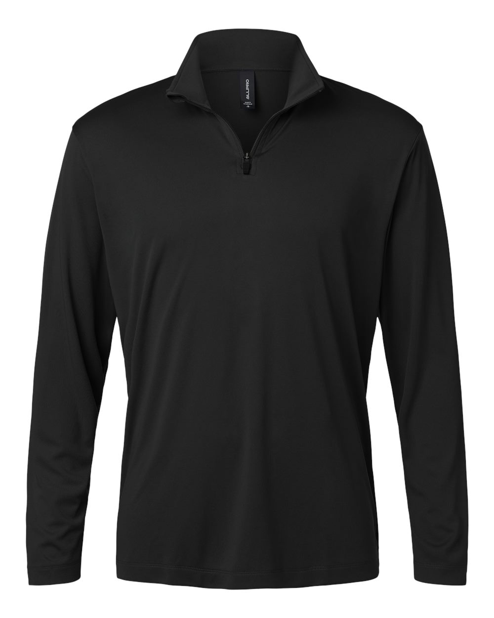 AllPro 41870 Men's Pro-Lock Performance Quarter-Zip Pullover in Black