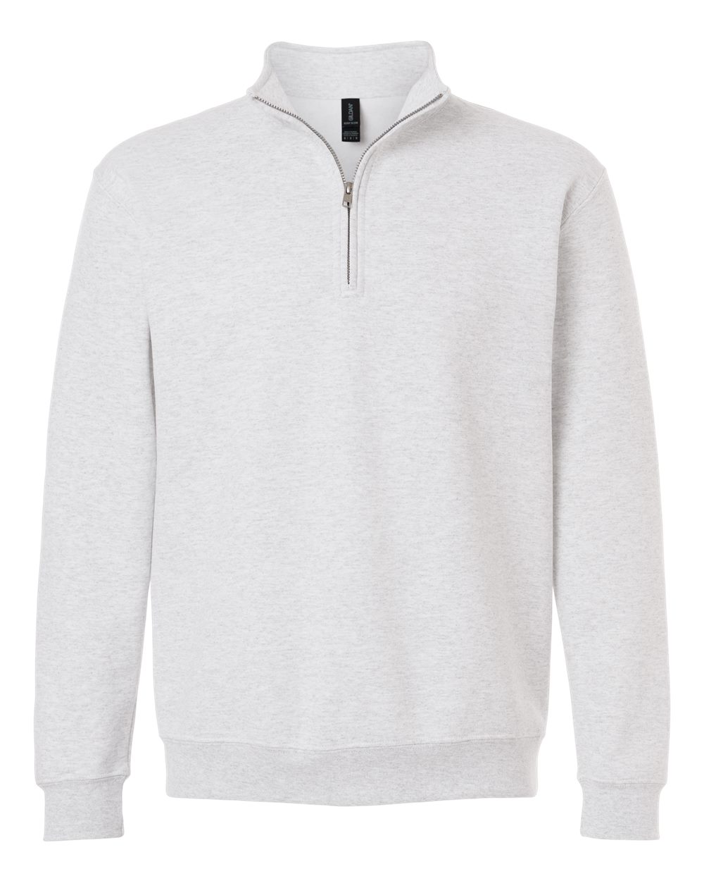 Gildan 18810 Unisex Heavy Blend™ Quarter-Zip Sweatshirt in Ash