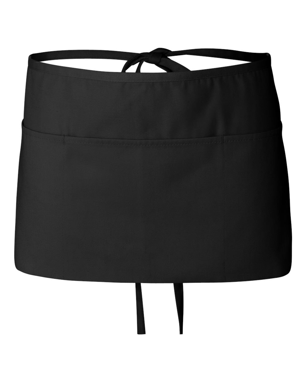 Q-Tees Q2115 Waist Apron with Pockets in Black