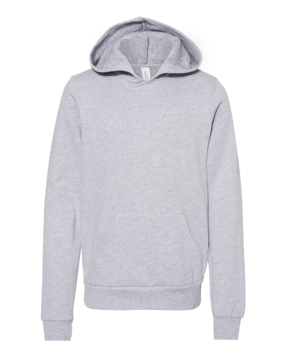 BELLA+CANVAS 3719Y Youth Sponge Fleece Hoodie Sweatshirt in Athletic Heather